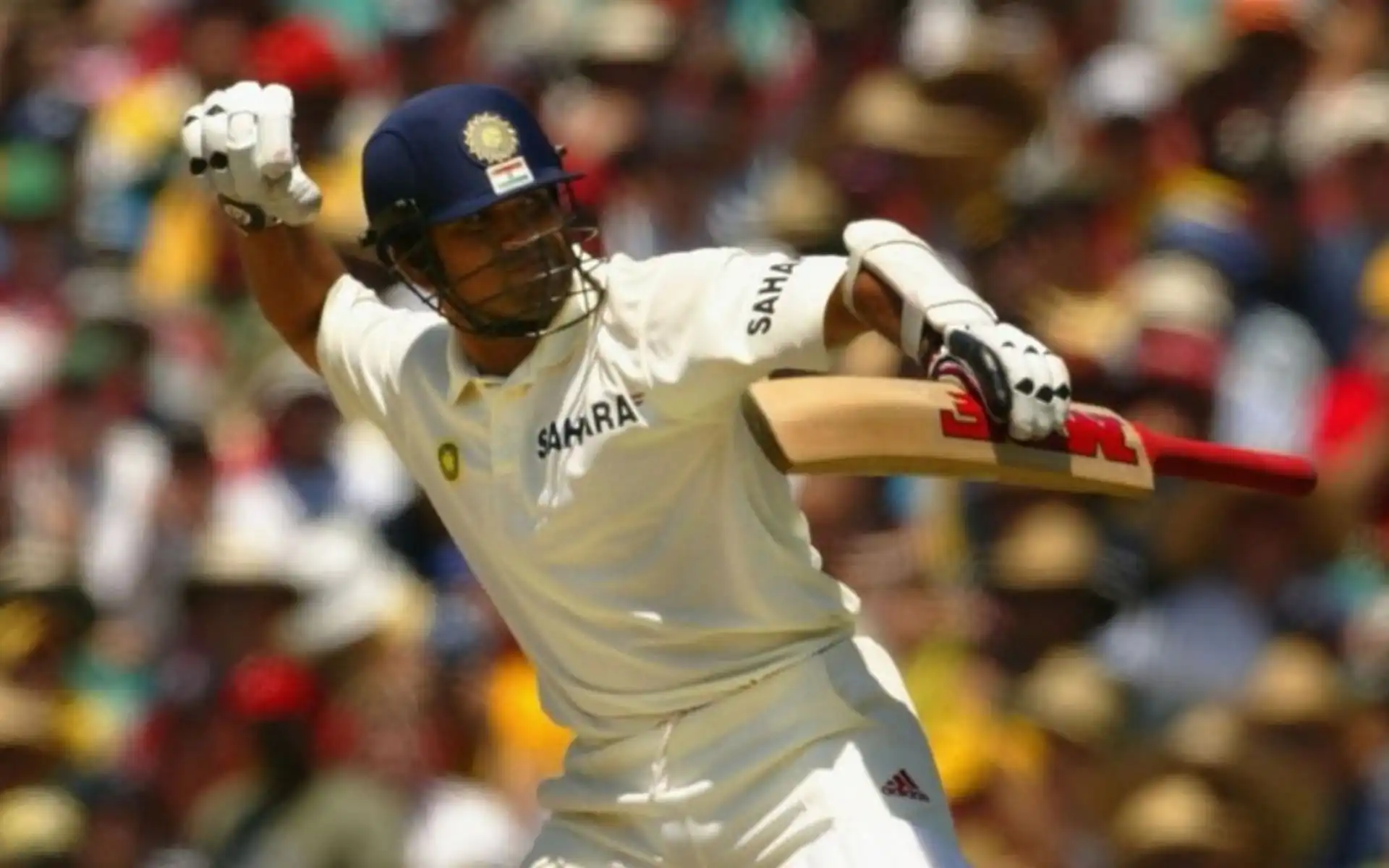Sachin Tendulkar during his epic 241 at SCG [Source: @Priya_srt10/x.com]