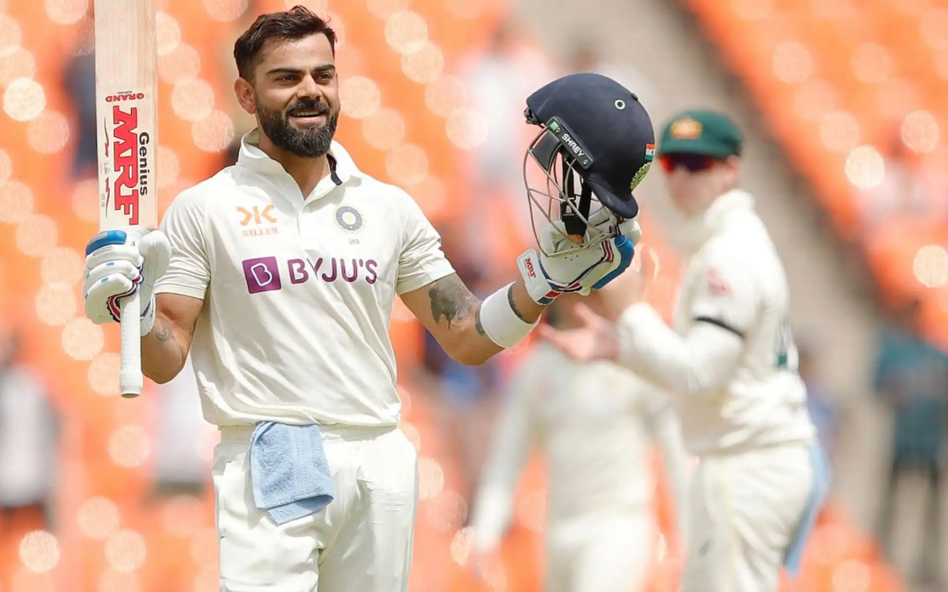 Virat Kohli scored century in his last Test against Australia (Source:@World_OfCricket/X.com)