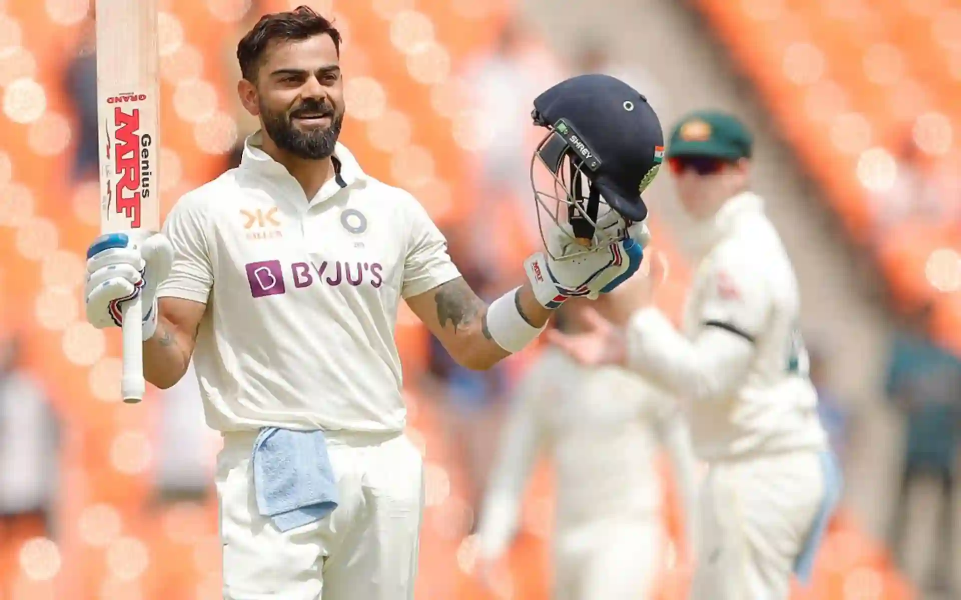 Virat Kohli scored century in his last Test against Australia (Source:@World_OfCricket/X.com)