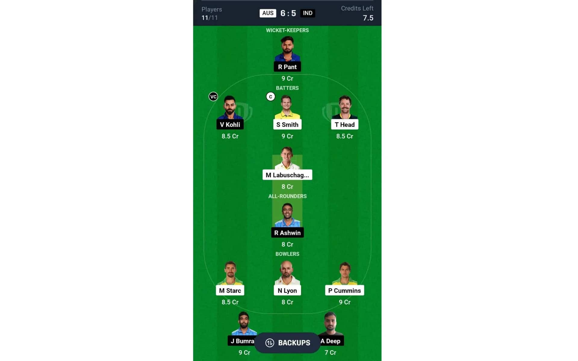 AUS vs IND Dream11 Prediction Today Match, Fantasy Cricket Tips, Pitch