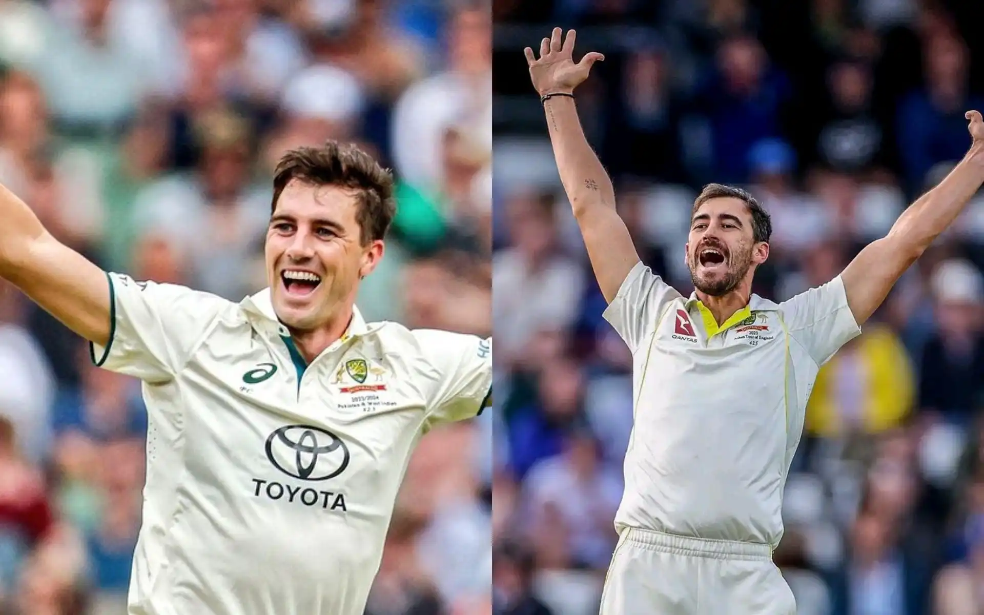 Pat Cummins and Mitchell Starc [Source: @sujeetsuman1991, @rafi4999/x.com]
