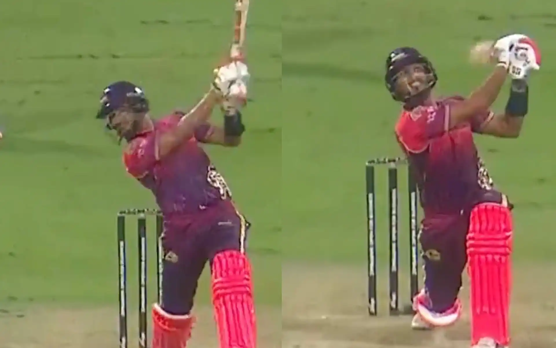 Dasun Shanaka blasted the bowlers in the Abu Dhabi T10 League [Source: Screen Grab from @FanCode/x.com]