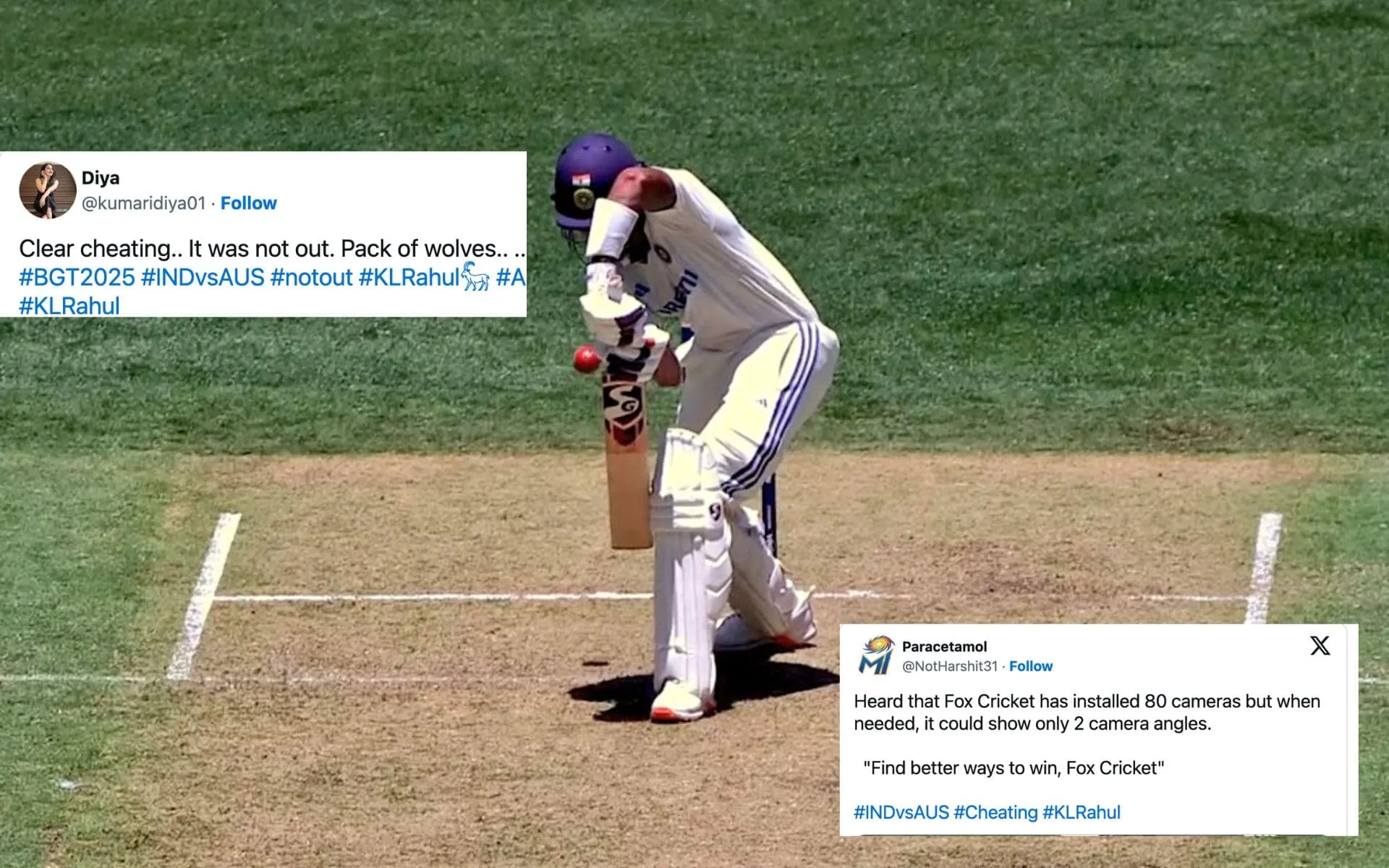 KL Rahul Dismissal - (Source:@CodeSports/X.com)