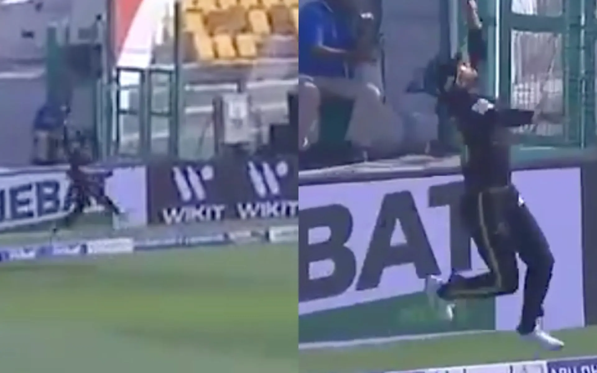 Brandon King pulled off a stunner in the Abu Dhabi T10 League 2024 [Source: Screen grab from @FanCode/x.com]