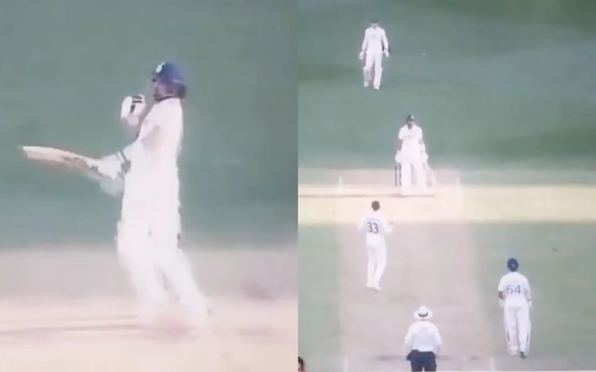 Marnus Labuschagne's speedy bouncer shocks KL Rahul (Source:@gavaskar_theman,x.com)