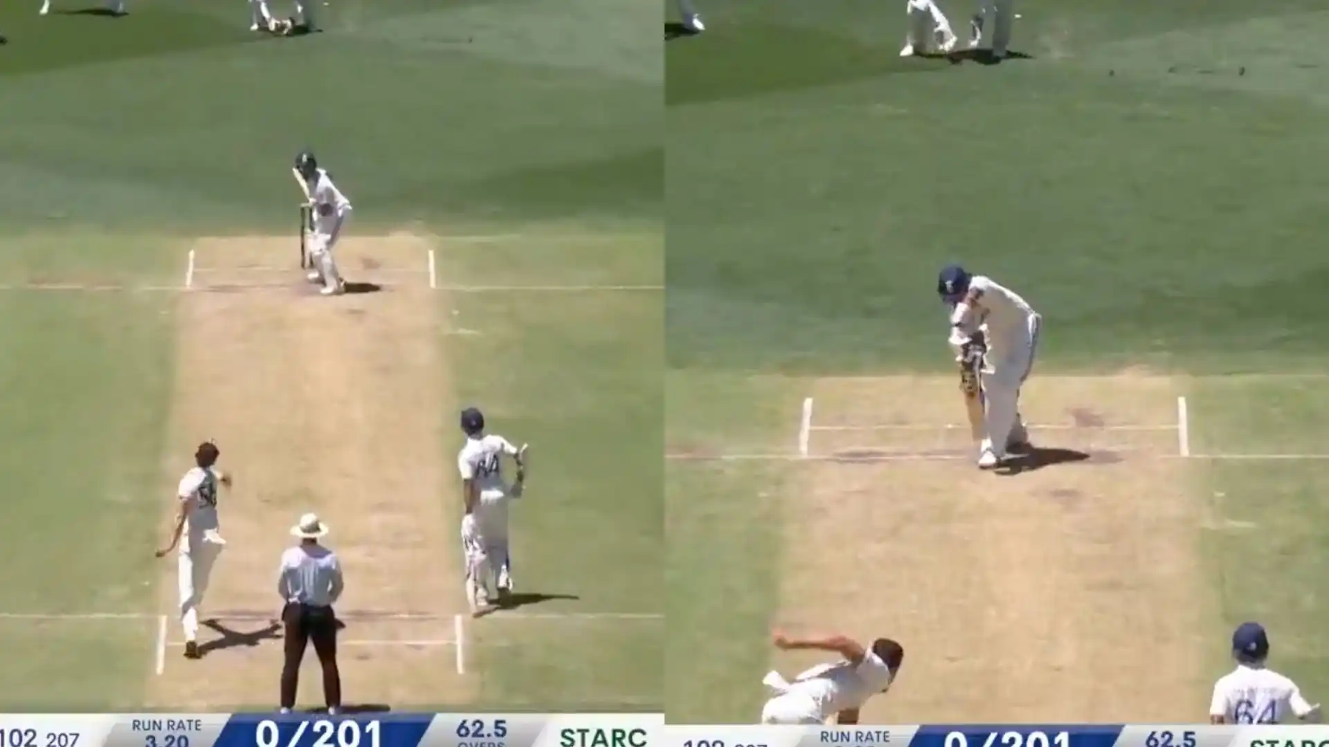 KL Rahul was dismissed by Starc [Source: @gavaskar_theman/X]