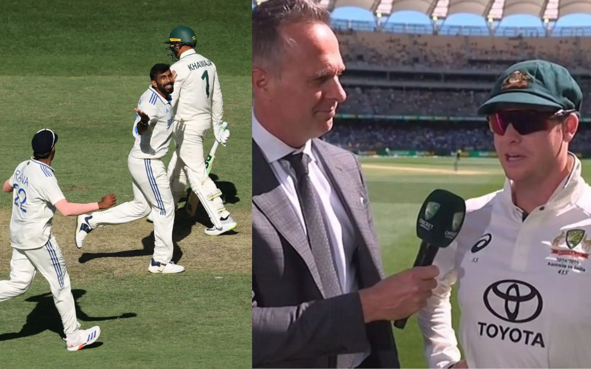Steve Smith on the condition of Perth Test (Source:@mufaddal_vohra/X.com)