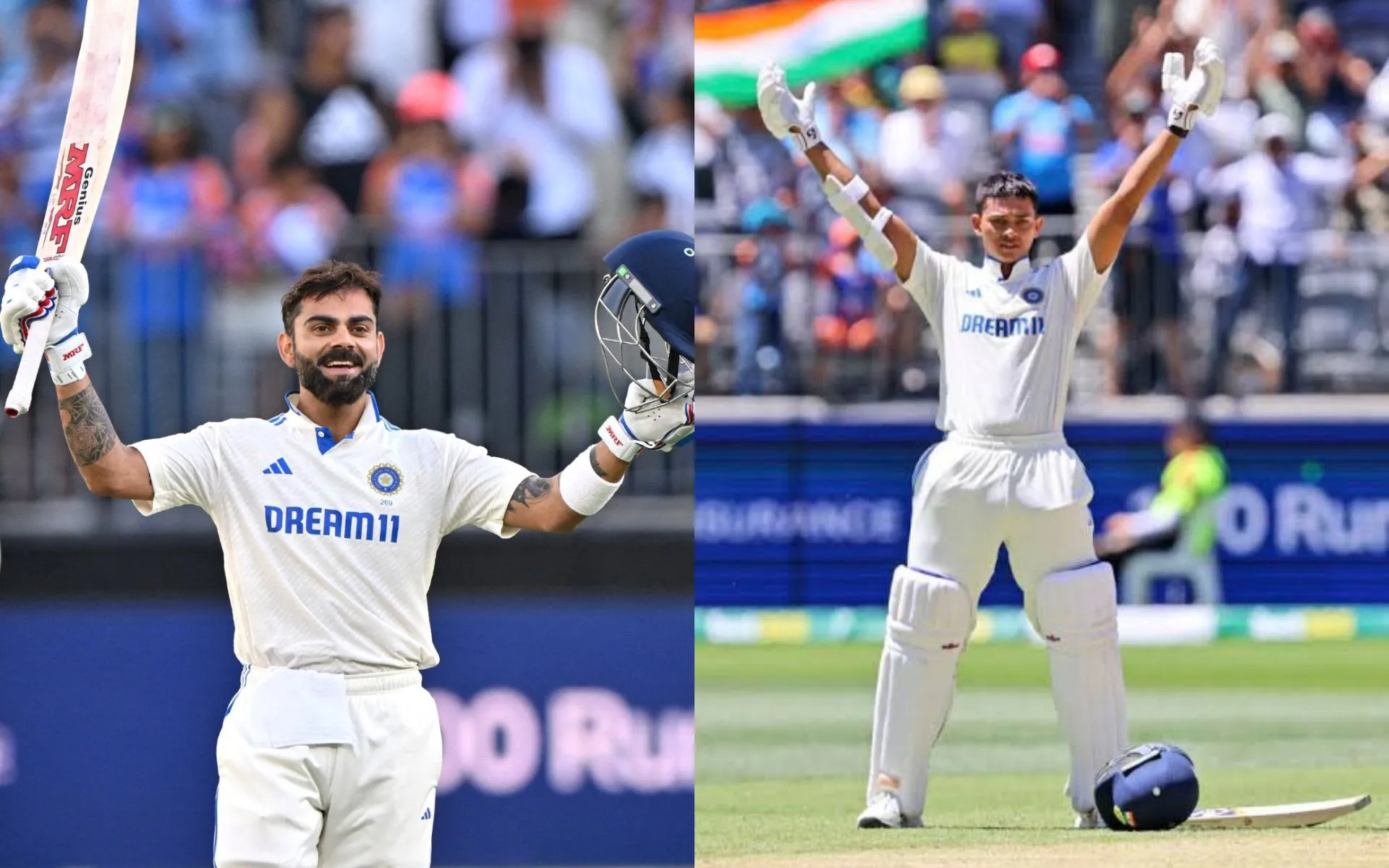 Virat Kohli and Jaiswal in India vs Aus Test (Source: @AnbuStephen7191,x.com)