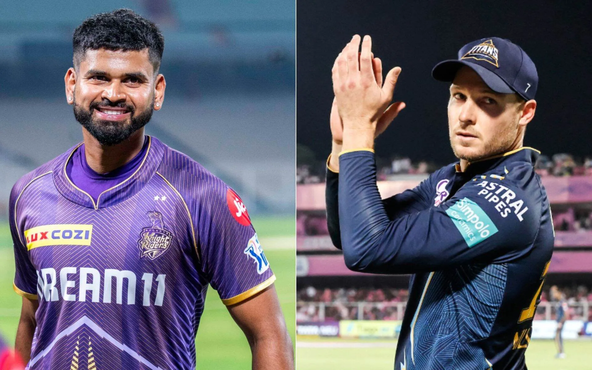 Both Shreyas Iyer and David Miller will play for different teams. [Source: @KKRiders & @gujarat_titans/X]
