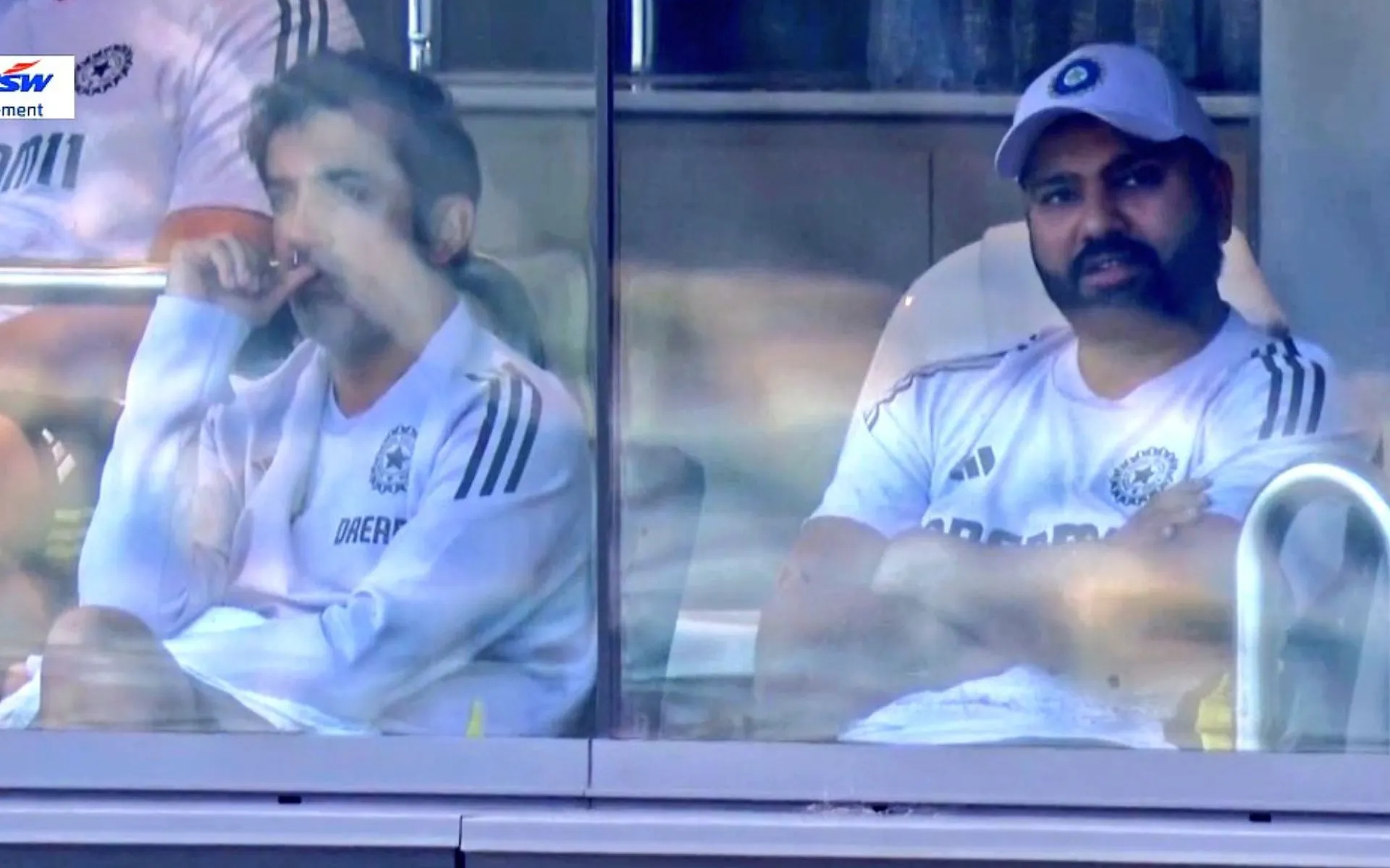 Gautam Gambhir with Rohit Sharma on day 4 (Source:@mufaddal_vohra,x.com)