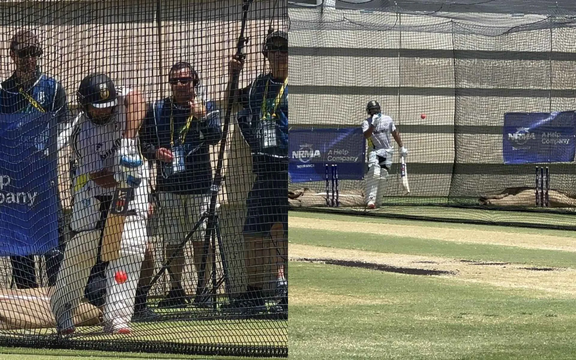 Rohit Sharma seen practicing in the nets (Source:@rushiii_12, x.com)