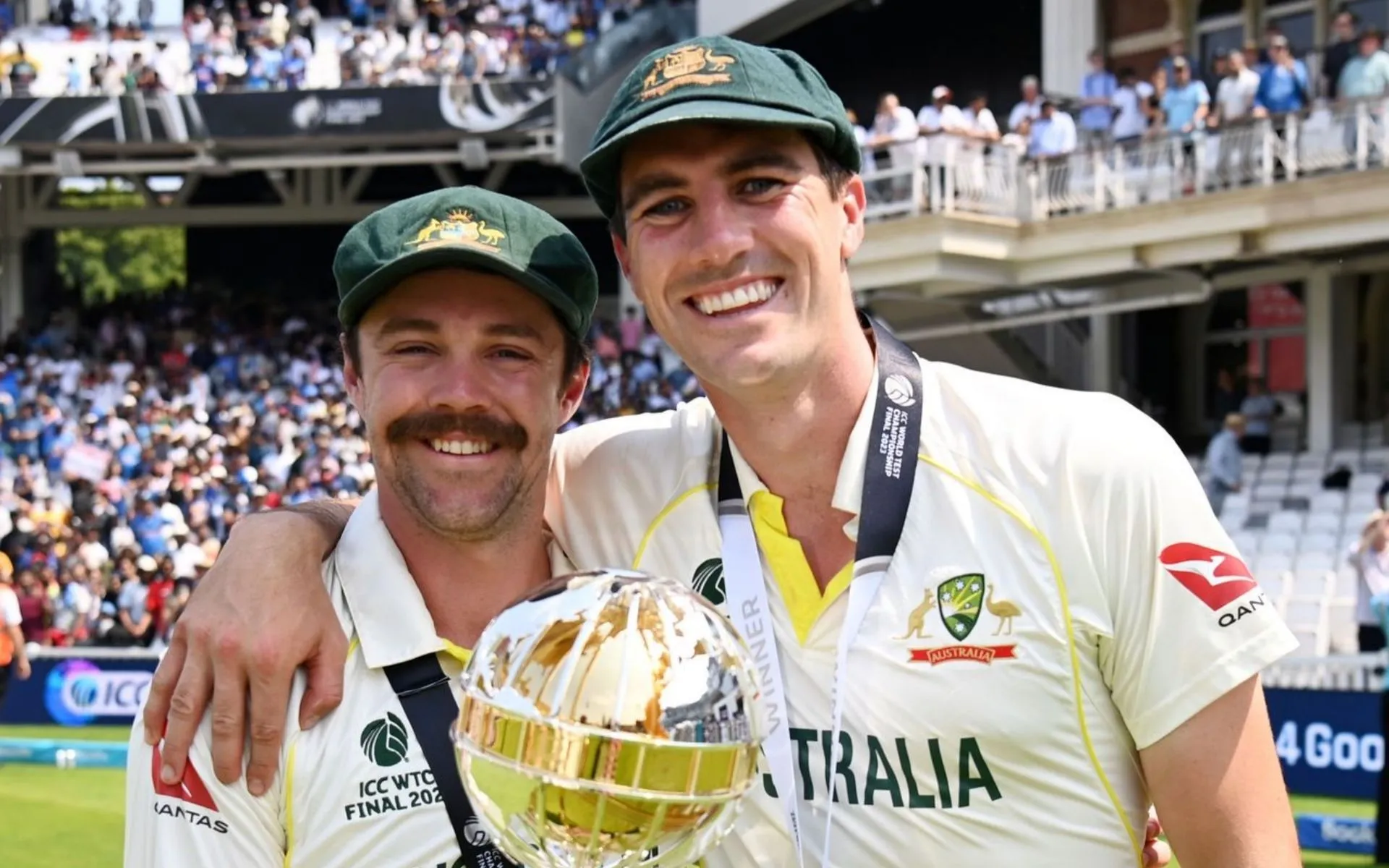 Travis Head's heroics led Australia to the WTC 2023 final win [Source: @cricketcomau/X]