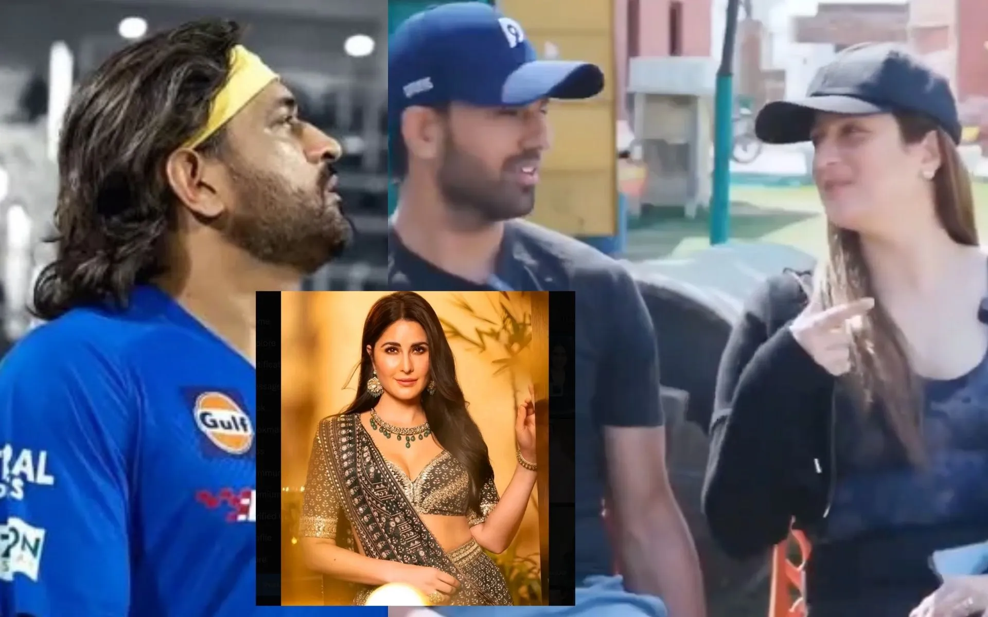 MS Dhoni calls Chahar 'Katrina Kaif' (Source: @ChakriDhonii,@ManojKu61937263/X.com)