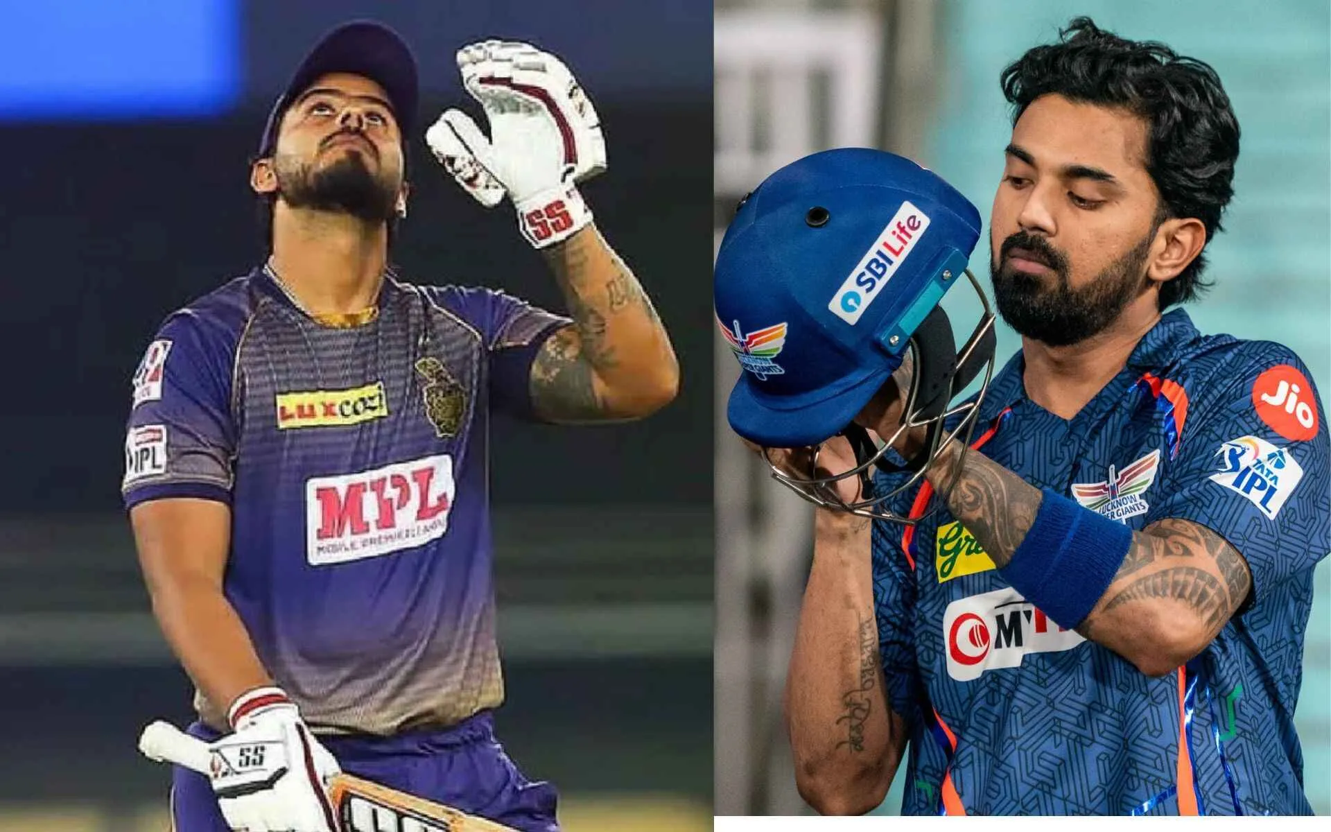 Nitish Rana and KL Rahul (Source: @sujeetsuman1991, x.com and AkashKkrian,x.com)