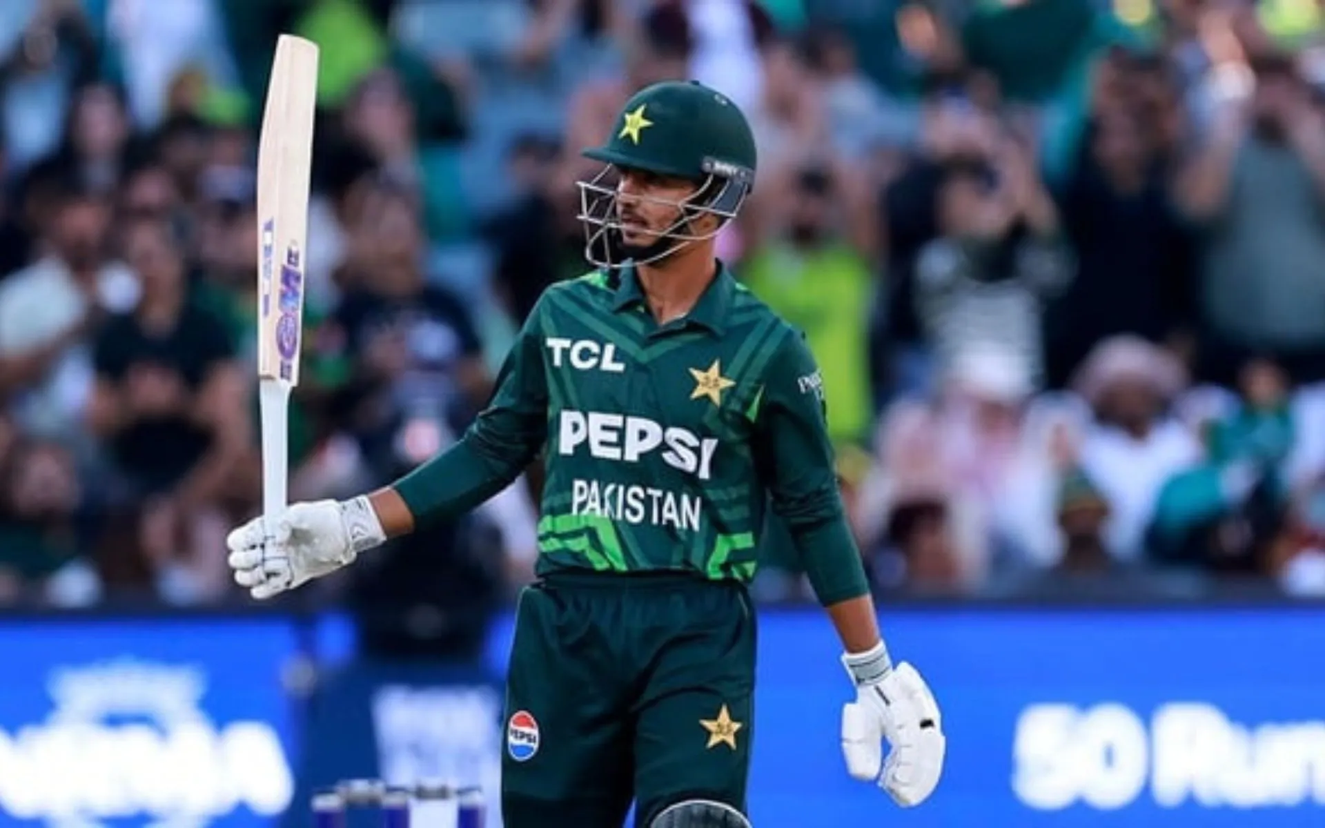 Saim Ayub scored a 53-ball ton [Source: @dhillow_/X.Com]
