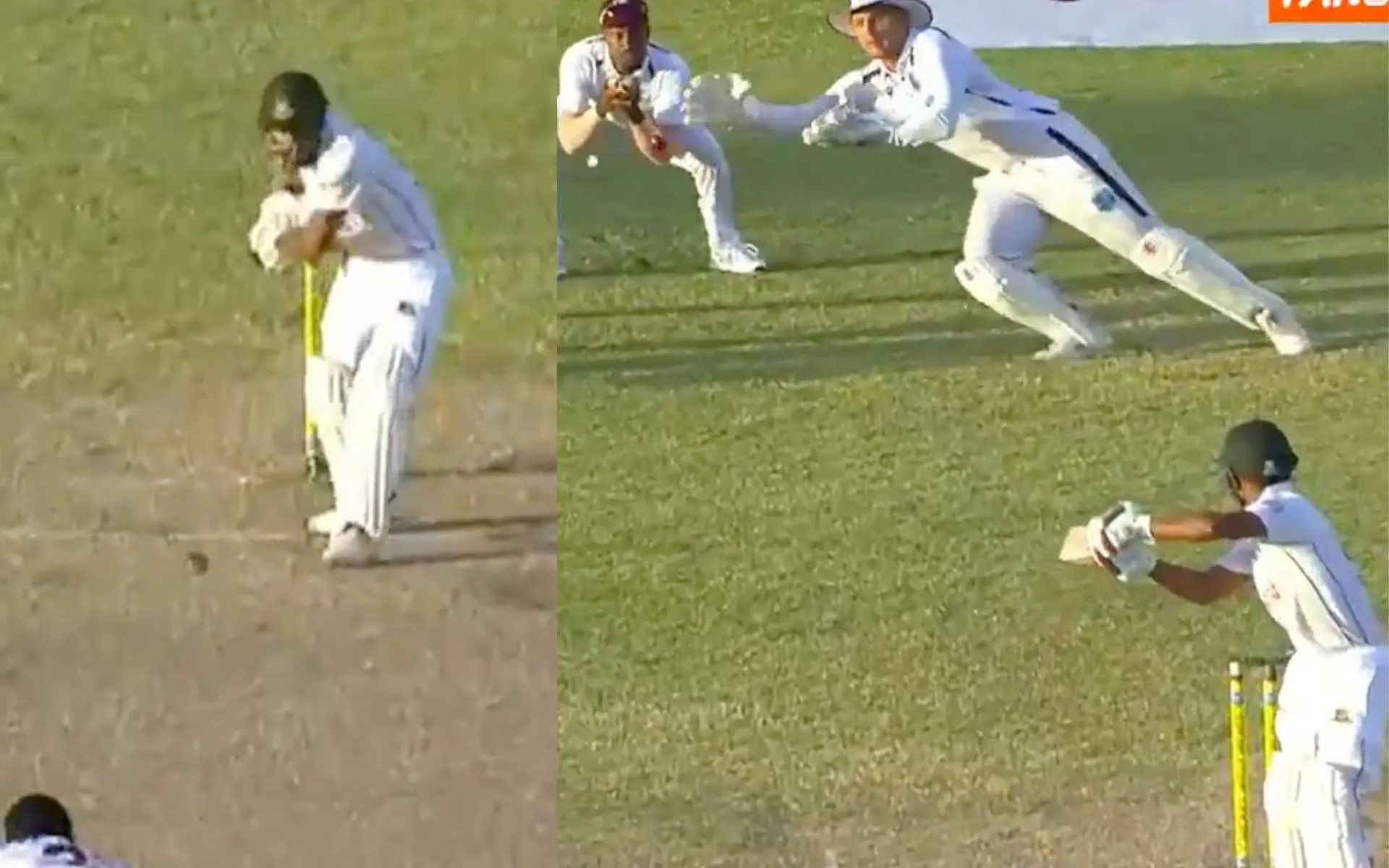 Joshua Da Silva's catch vs BAN (Source:@FanCode/X.com)
