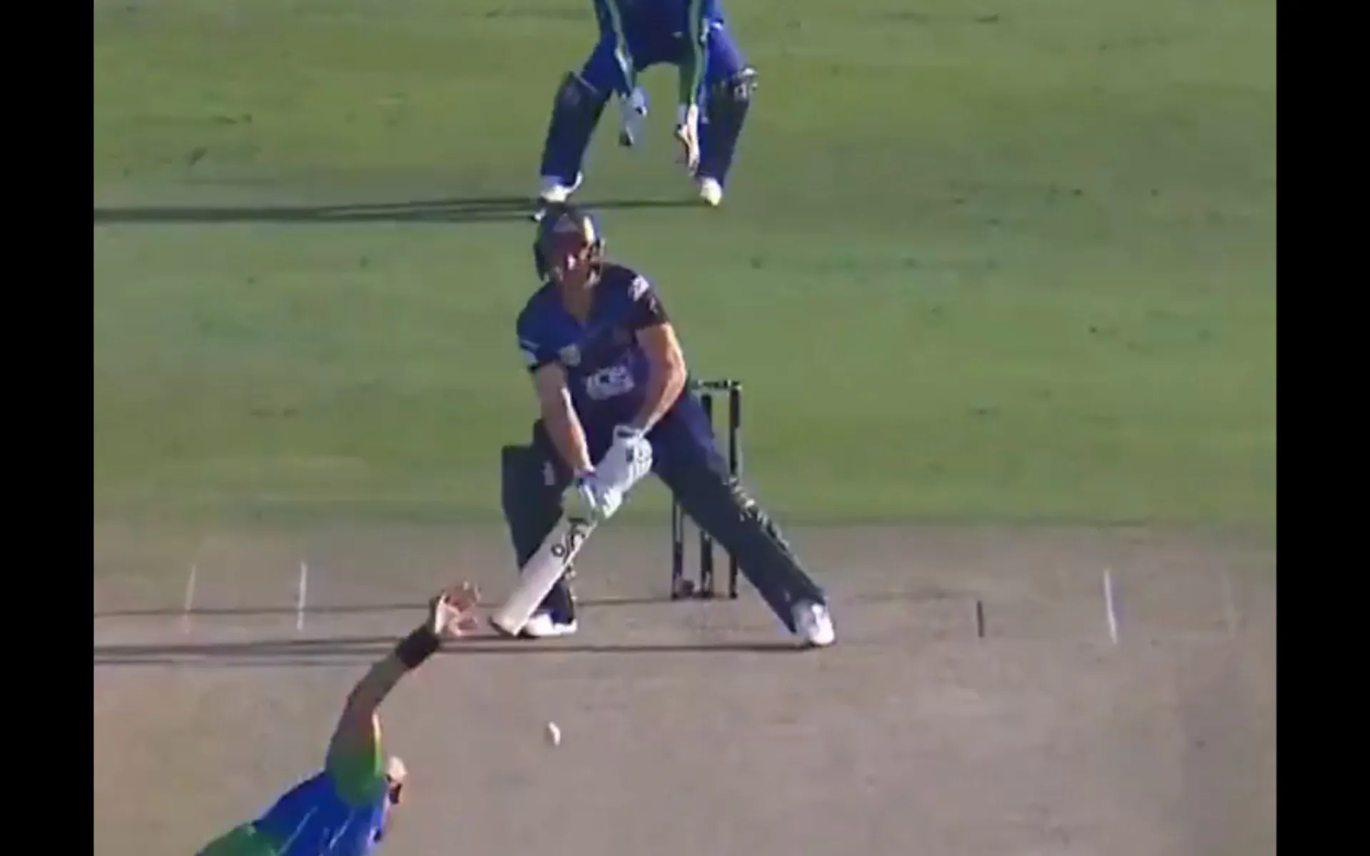 Jos Buttler hits a massive six with a scoop shot to Tymal Mills [Source: Fancode/X.com]