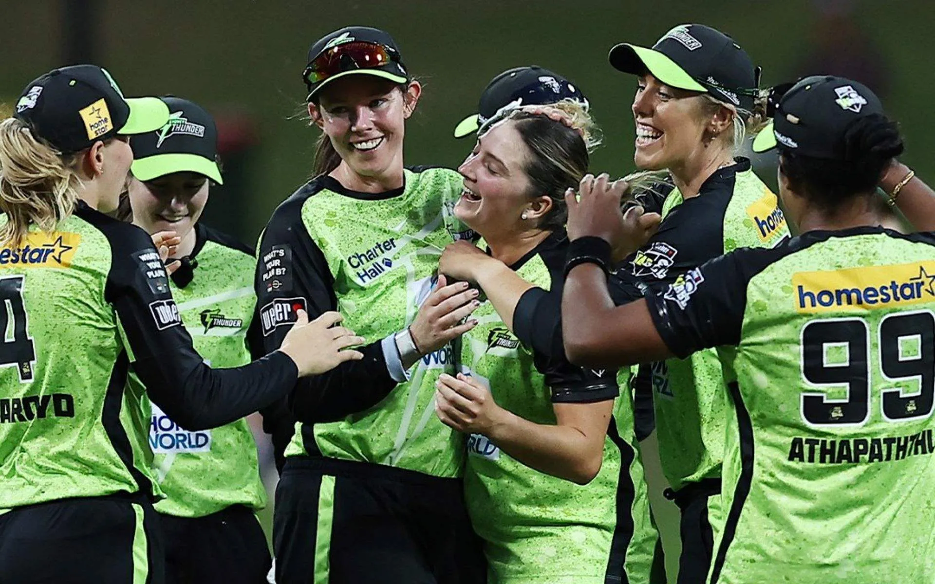 Sydney Thunder Women defeated Hobart Hurricanes Women by 6 wickets [Source: @ThunderBBL/x.com]