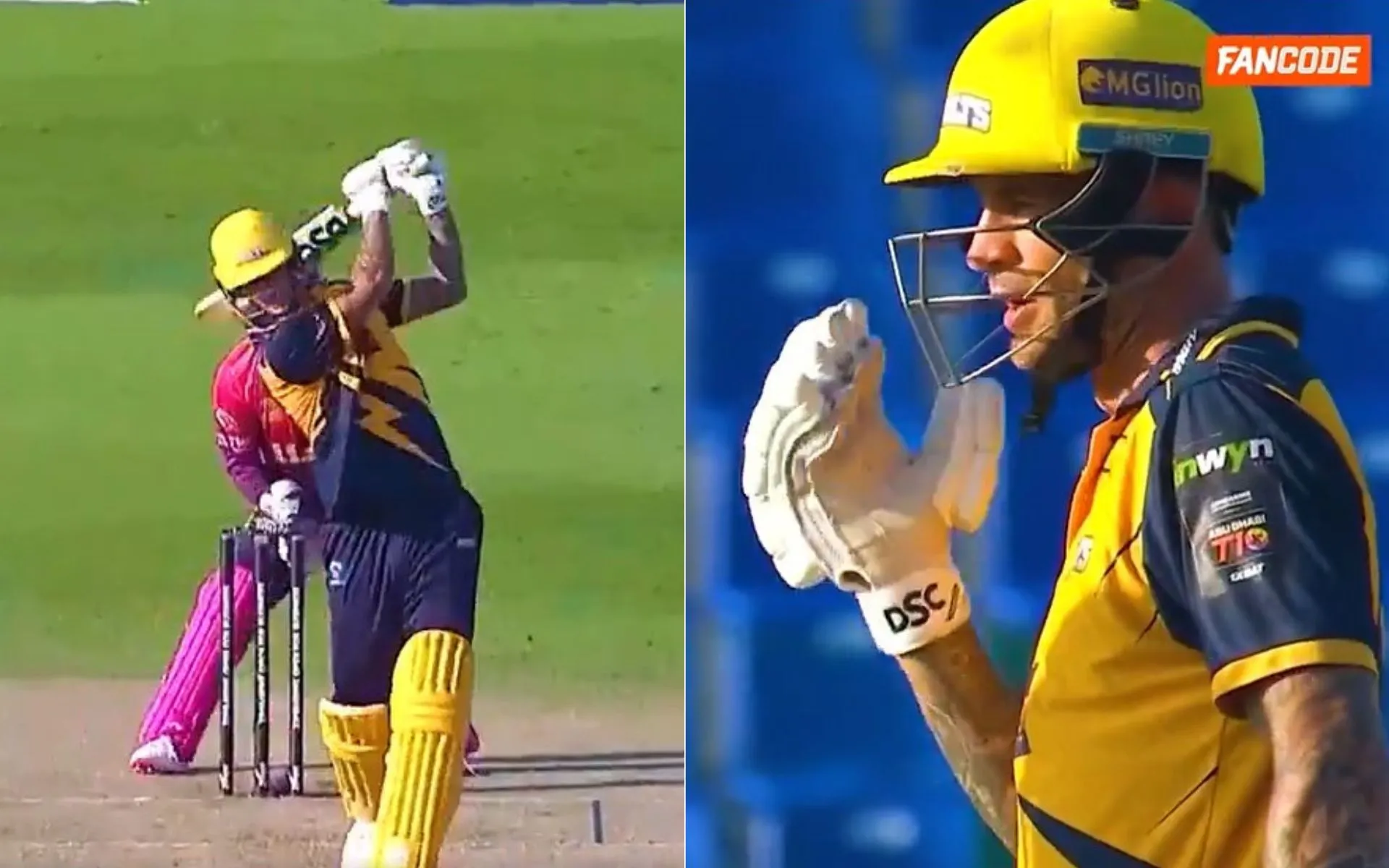Alex Hales in action during Abu Dhabi T10 2024 [Source: @FanCode/x]