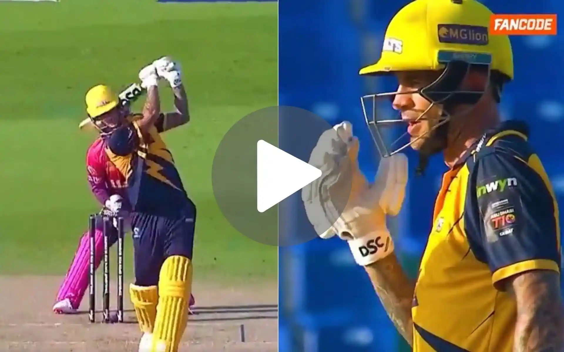 [Watch] Alex Hales Mops The Floor With Rashid Khan And Co In Abu Dhabi T10 League