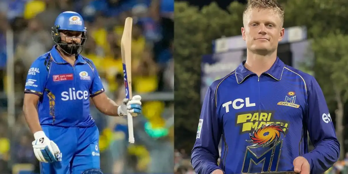 Rohit Sharma and Ryan Rickelton [Source: @LoyalSachinFan, @Mersal_Akash_/x.com)