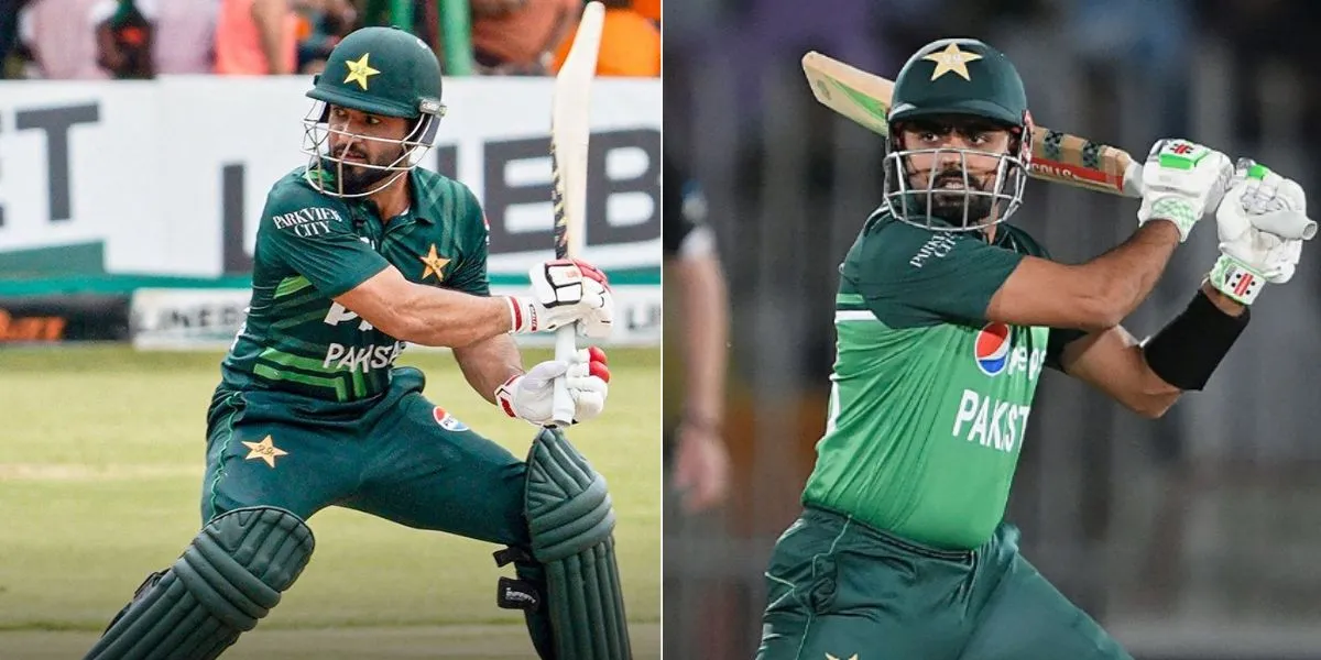 Kamran Ghulam & Babar Azam [Source: @Rayham__56, @ICC/x.com]