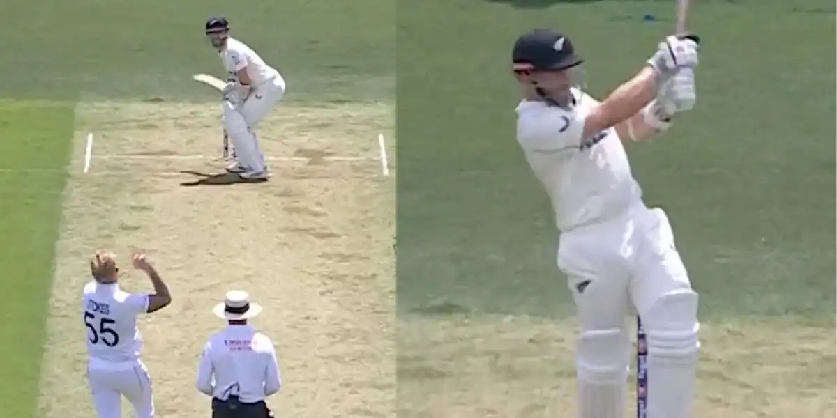Williamson hits boundaries off Stokes in first Test between England-New Zealand [Source: @SonySportsNetwk/X.com]