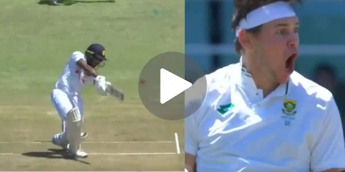 [Watch] Gerald Coetzee Owns Kamindu Mendis With A Ripper; Roars In Delight With Sheer Joy