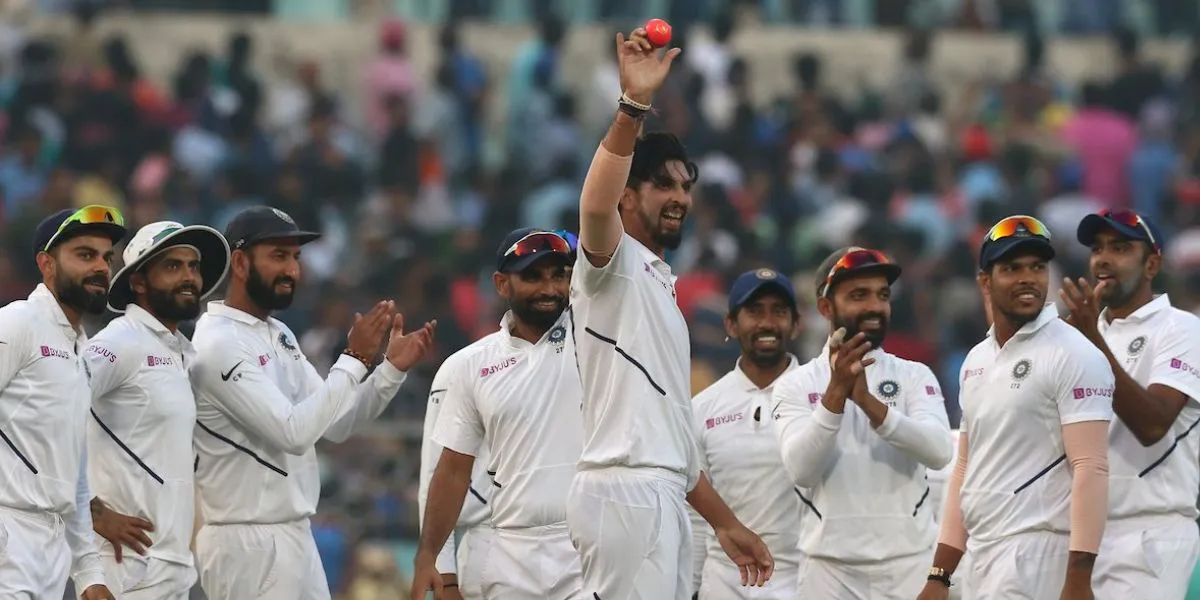 Ishant Sharma emerged as the hero for India in their first Pink Ball Test [Source: @BCCI/x.com]