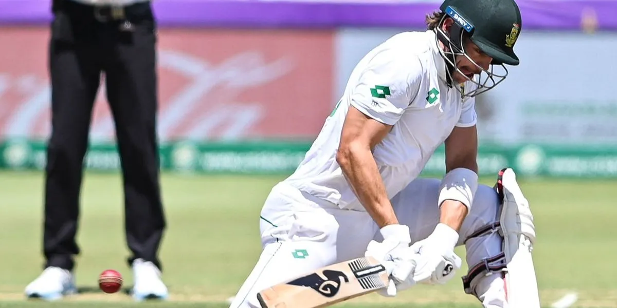 Tristan Stubbs during his knock vs Sri Lanka (Source:@ProteasMenCSA/X.com)