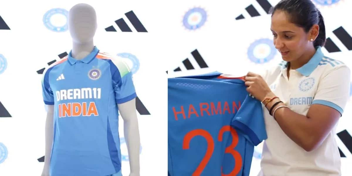 BCCI Unveils Team India s New Jersey In Harmanpreet Kaur s Presence Draws Mixed Reaction cricket.one OneCricket