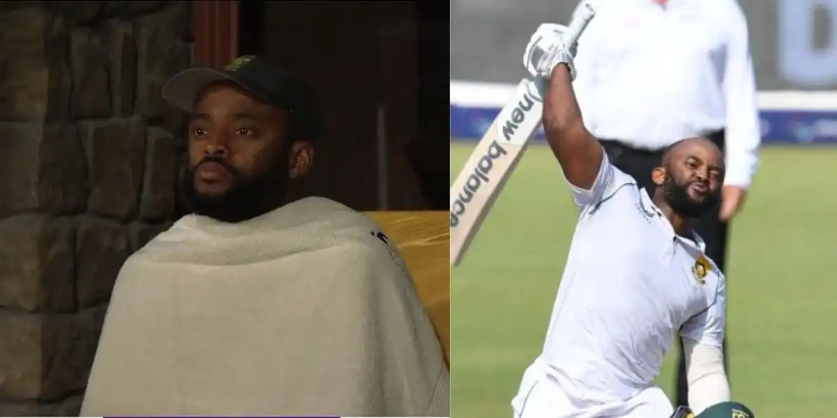 Temba Bavuma After Hitting Century (Source: @lawrencebailey/x.com)
