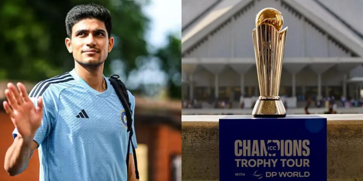 Shubman Gill and Champions Trophy- (Source:@Johns/X.com)