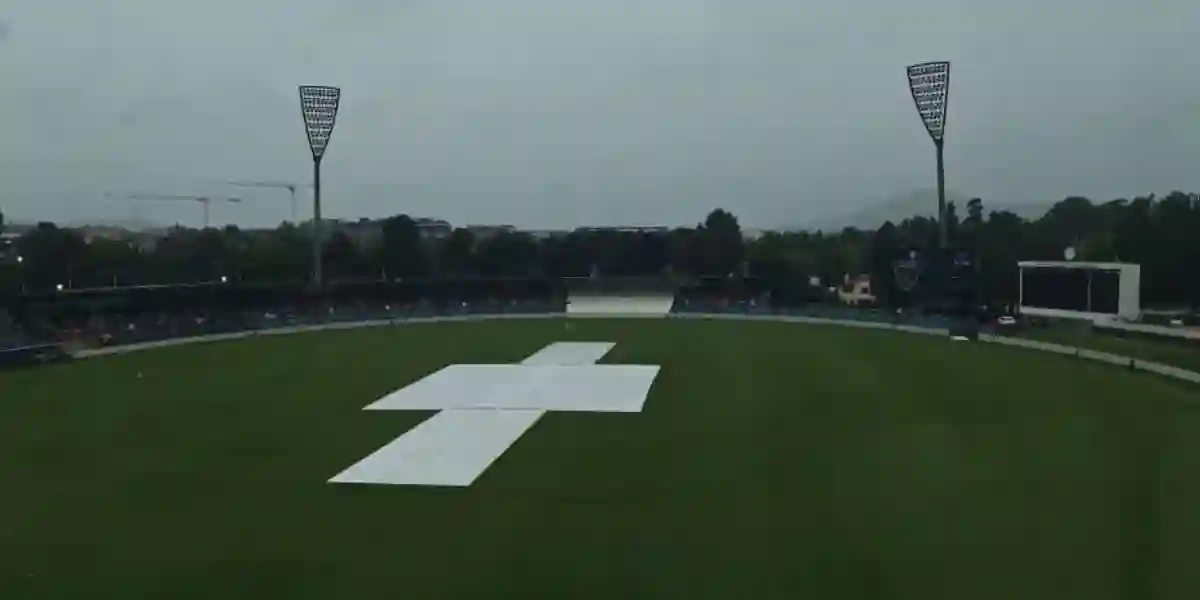 Rain Plays Spoilsport As Day 1 Called Off (Source:@Cricadium,x.com)