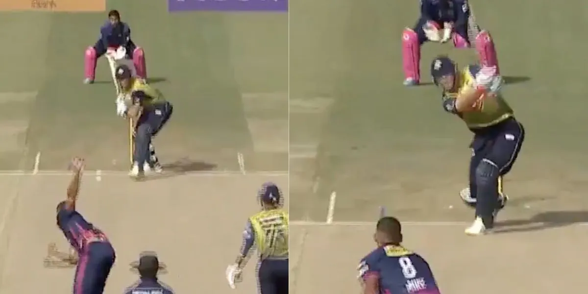 Martin Guptill hits first six of NPL history [Source: @FanCode/X.com]
