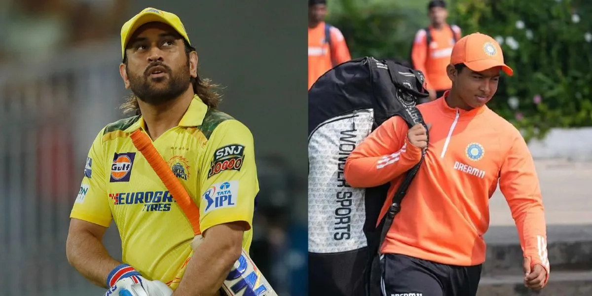 Dhoni and Suryavanshi - (Source:@Johns/X.com)