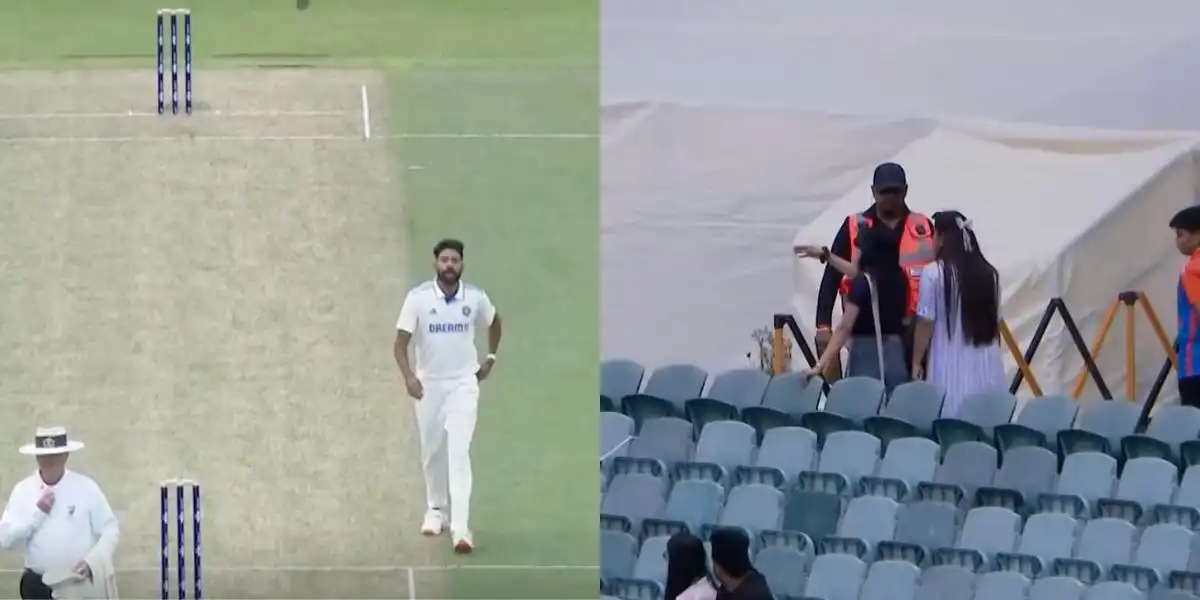 Siraj fumes at security for roaming around [Source: @gavaskar_theman/X]