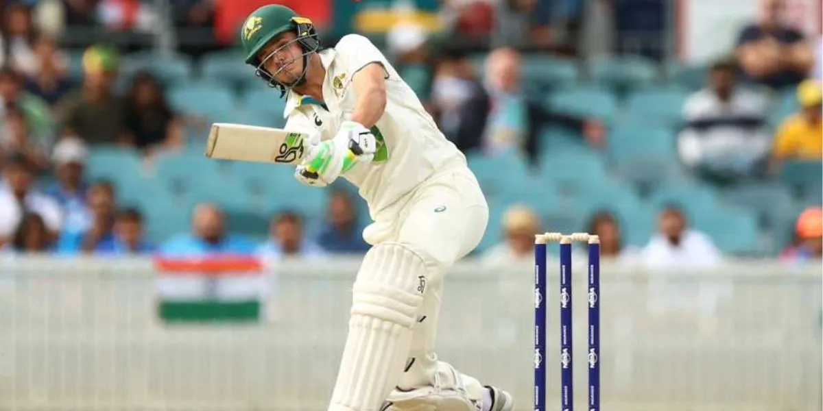 Sam Konstas vs India in Canberra (Source:@/techsmart484675)