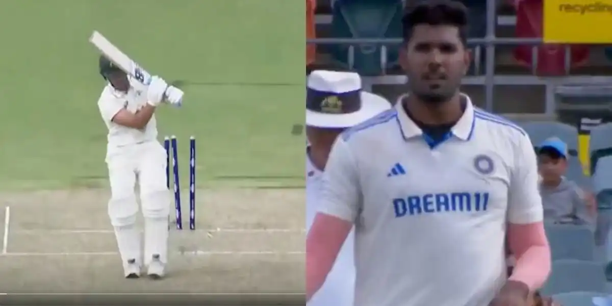Harshit Rana dismissed Oliver Davies [Source: @gavaskar_theman/X]