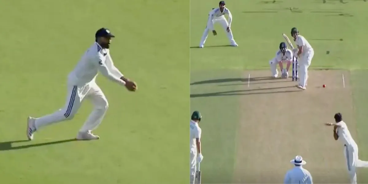 Ravindra Jadeja grabs a stunning catch (Source:@x.com)