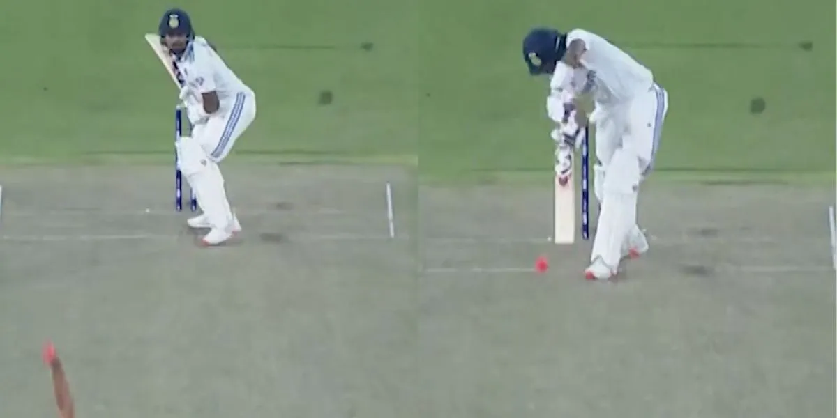 KL Rahul draws attention with a beautiful shot (Source: @StarSportsIndia/X.com)