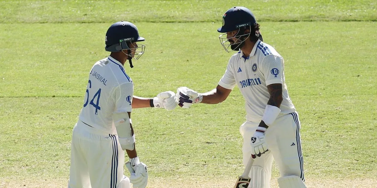 Yashasvi Jaiswal and KL Rahul (Source:@gharkekalesh,x.com)