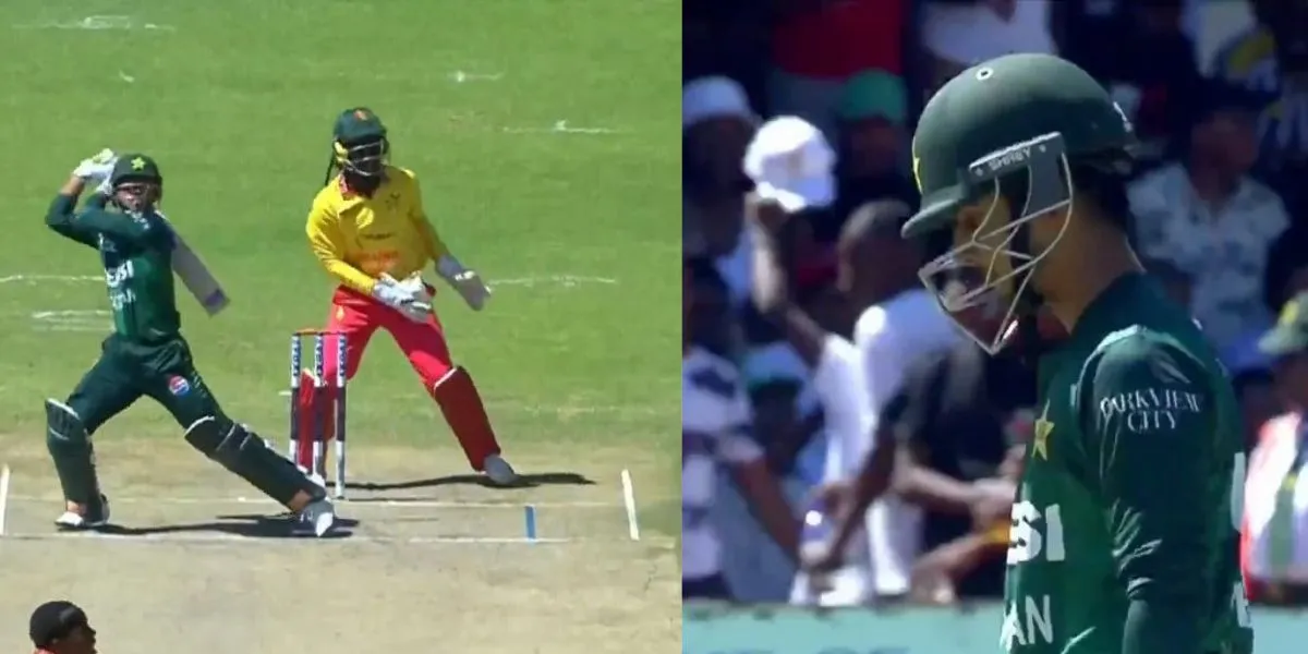 Saim Ayub's Wicket- (Source:@ScreenGrab)