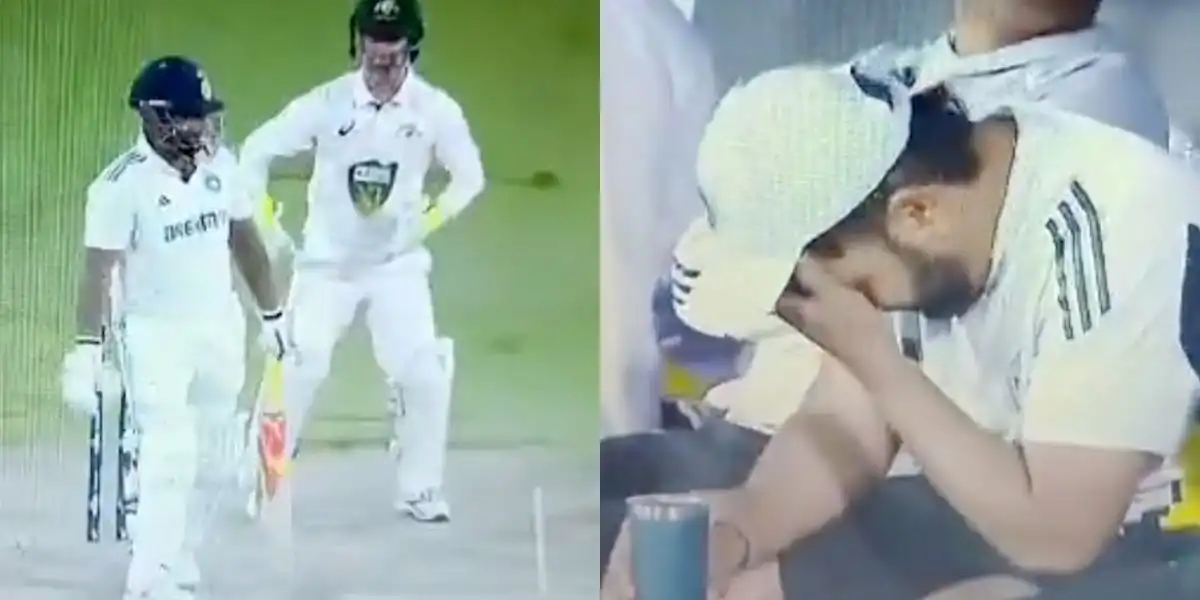 Rohit Sharma's reaction after Sarfaraz Khan's dismissal [Source:@TheGame_26/X.com]