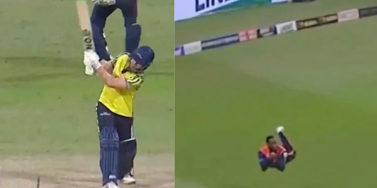 Allen grabs a stunner [Source: @FanCode/X.Com]
