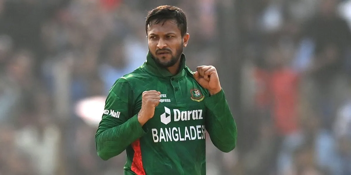 Shakib Al Hasan last played for Bangladesh against India (Source:@mufaddal_vohra/X.com)
