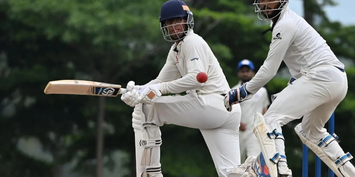 Andre Siddarth in action for Tamil Nadu [Source: @CricKaushik_/X.Com]

