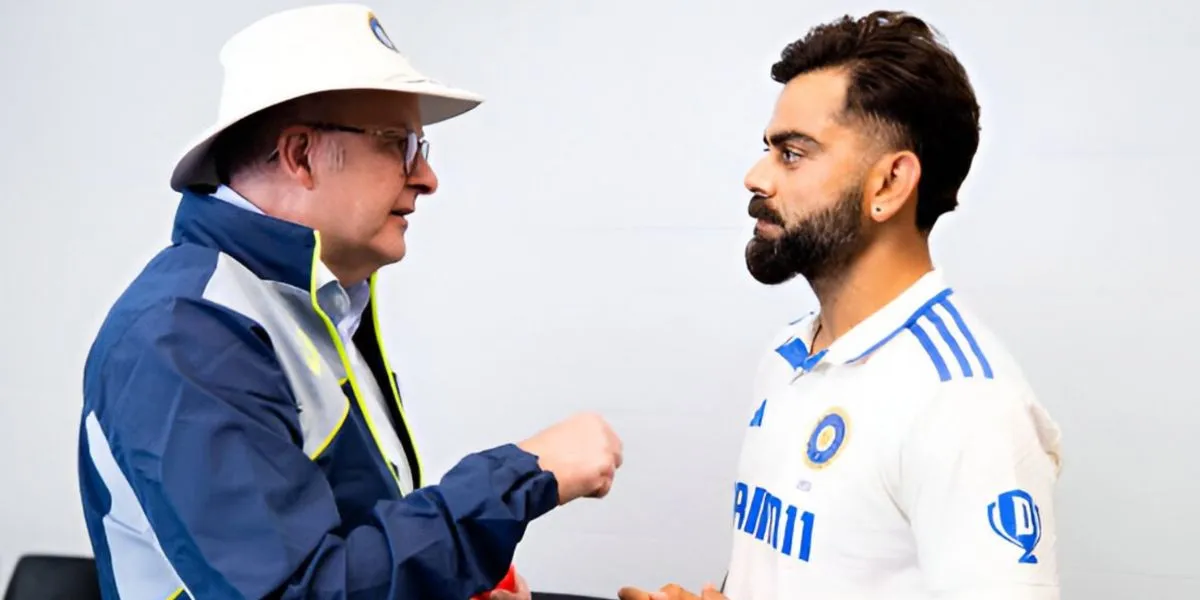 Virat Kohli and Australian PM (Source: @CricCrazyJohns/X.com)