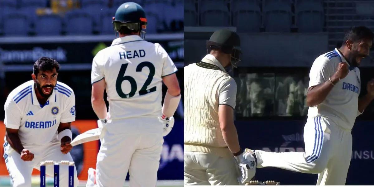 Bumrah dismissed Head with a stunning delivery in Perth Test (Source: @meme_ki_diwani/X.com)