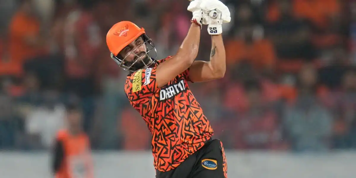 Nitish Reddy playing for SRH [Source: @cricbuzz/x.com]